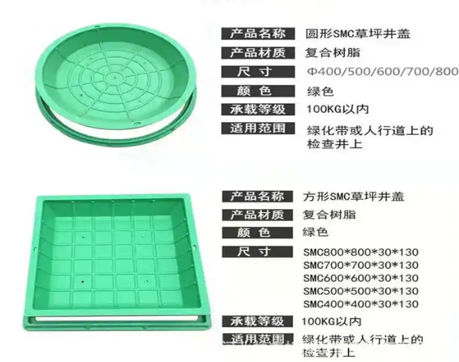肃州树脂复合种植井盖展示